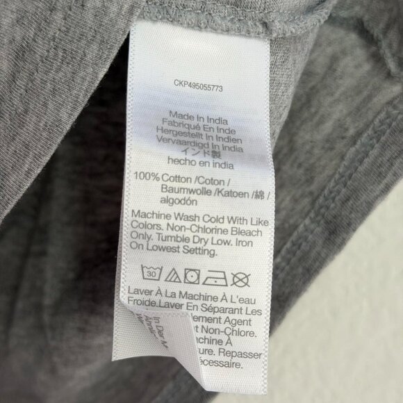 Madewell Essential Slim Tee in Lightweight Cotton in Hthr Medium Grey, Size XXS - Picture 8 of 9